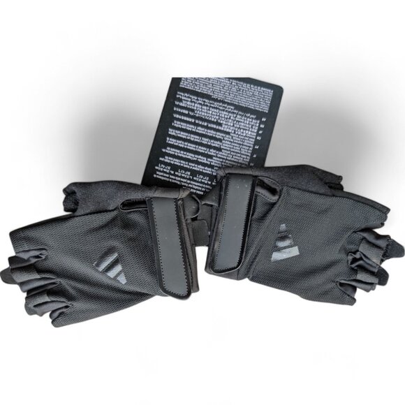 Adidas Size M Half Finger Weightlifting Gloves Gym Training AEROREADY NWT - Picture 8 of 14